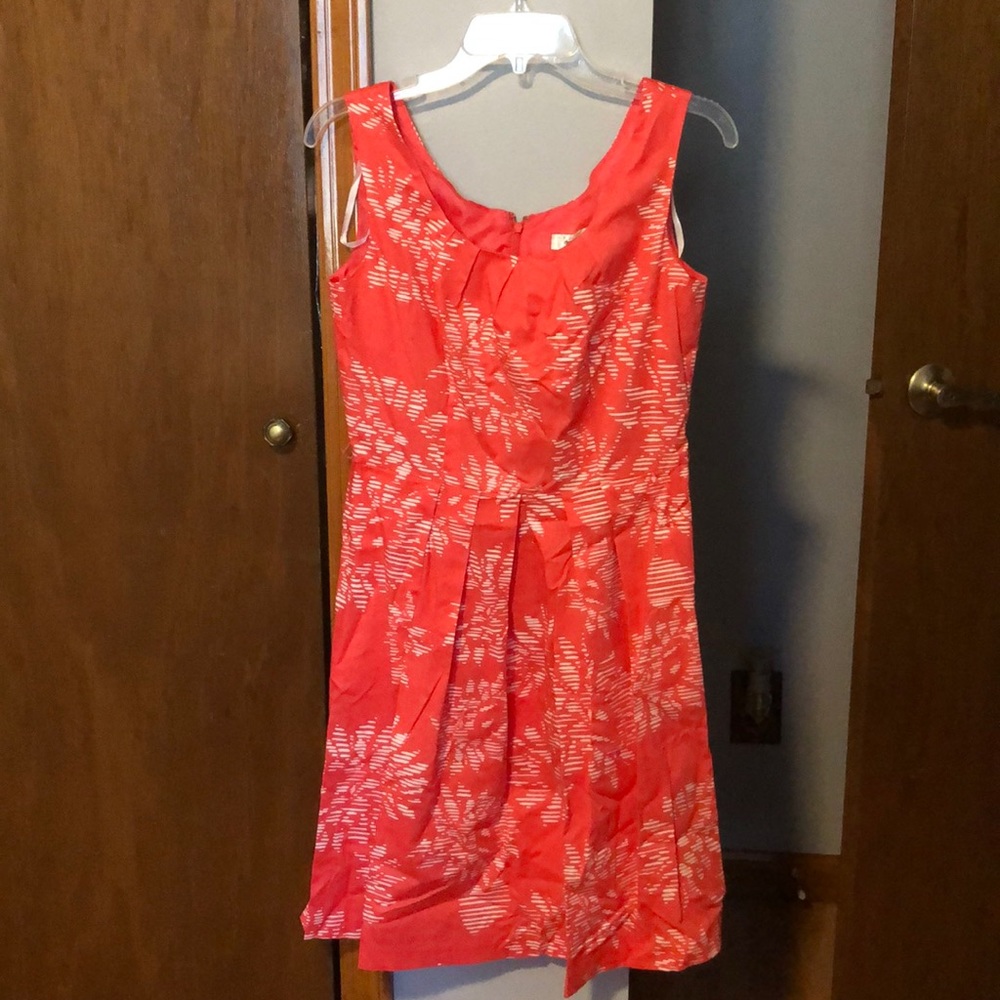 Coral Floral Print Dressbarn Dress